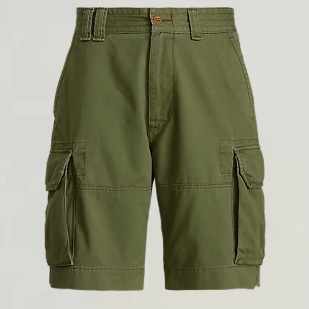 Polo by Ralph Relaxed Fit Gellar Green Cargo Shorts for Men‎